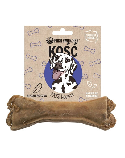 PAKA ZWIERZAKA Kość 100% konina 12cm 50g gryzaki dla psów