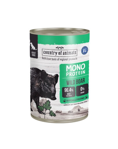 Dog Monoprotein Wild Boar 400g dzik, mokra karma dla psów