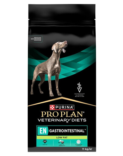 PRO PLAN Veterinary Diets Canine EN Gastrointestinal Low Fat 11 kg sucha karma dla psów z problemami trawiennymi