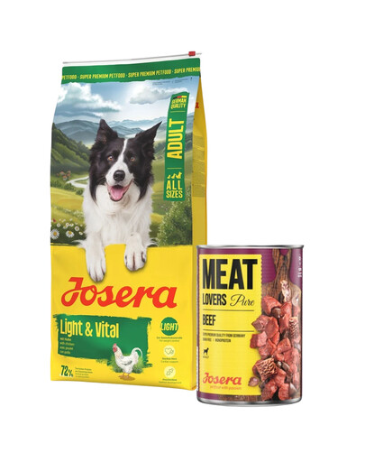 JOSERA Light Vital 12,5kg dla psów wspomagająca kontrolę masy ciała + puszka 800g GRATIS