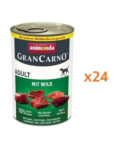 ANIMONDA GranCarno Adult dziczyzna 24x400g