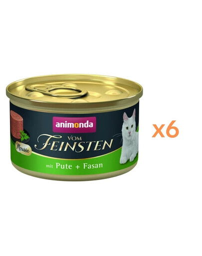 ANIMONDA Vom Feinsten Mousse z kurczakiem i tuńczykiem 6x85g mus dla kotów