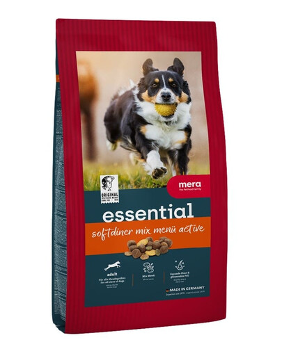 MERA Dog Essential Softdiner Mix Menu Active 12,5 kg sucha karma dla psów aktywnych