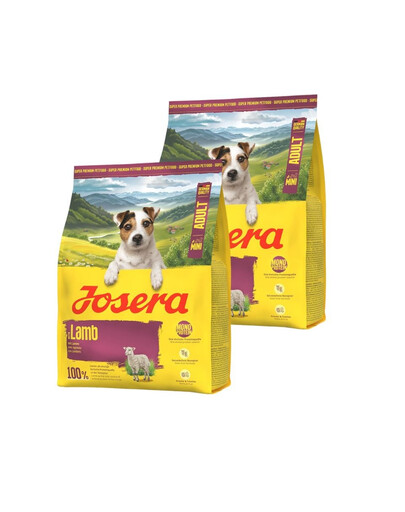 JOSERA Lamb Adult Mini 2x900g monobiałkowa karma dla małych psów