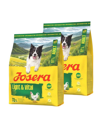 JOSERA Light Vital 2x900g dla psów wspomagająca kontrolę masy ciała