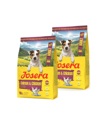 JOSERA Mini Adult Salmon and Chicken 2x3kg bezglutenowa karma z sosem dla psów małych ras