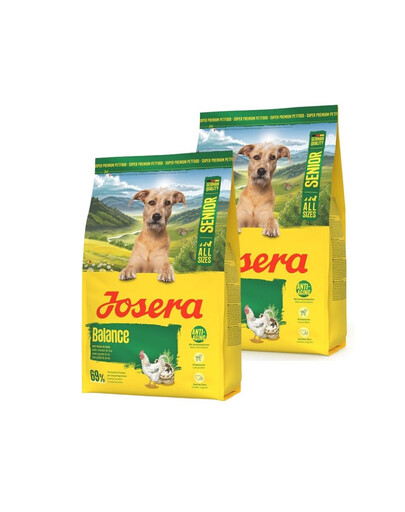 JOSERA Senior Balance 2x3kg dla starszych psów z niską zawartością tłuszczu