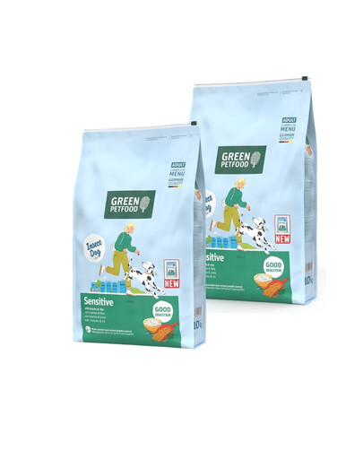 GREEN PETFOOD InsectDog Sensitive 2x10kg dla wrażliwych psów z owadami i ryżem