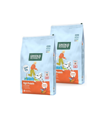 GREEN PETFOOD InsectDog with Salmon High Protein 2x7,5kg z białkiem owadów i łososiem dla aktywnych psów