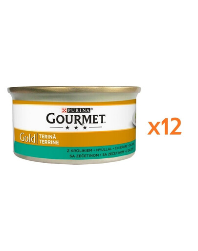 GOURMET Gold pasztet z królika dla kota 12x85 g