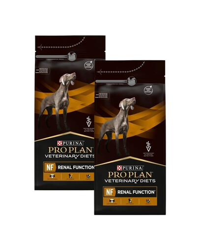 PURINA PRO PLAN Veterinary Diets Canine NF Renal Function 2x1,5 kg sucha karma dla psów cierpiących na problemy z nerkami