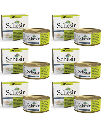 SCHESIR Fruit Kurczak Z Jabłkiem 6x150G