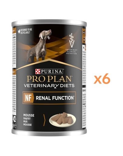 PURINA PRO PLAN Veterinary Diets Canine NF Renal Function 6x400g do wspomagania funkcji nerek, karma mokra dla psów