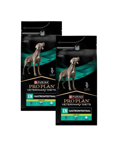 PURINA PRO PLAN Veterinary Diets Canine EN Gastrointestinal Low Fat 2x11 kg sucha karma dla psów z problemami trawiennymi