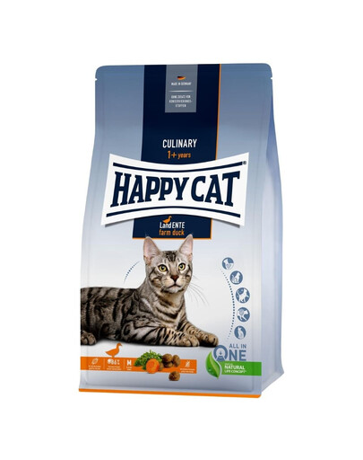 HAPPY CAT Culinary Farm Duck 4 kg kaczka, bezzbożowa sucha karma dla kotów