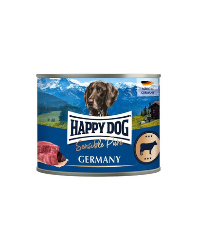 HAPPY DOG Sensible Pure Germany Wołowina 200 g karma mokra dla psów