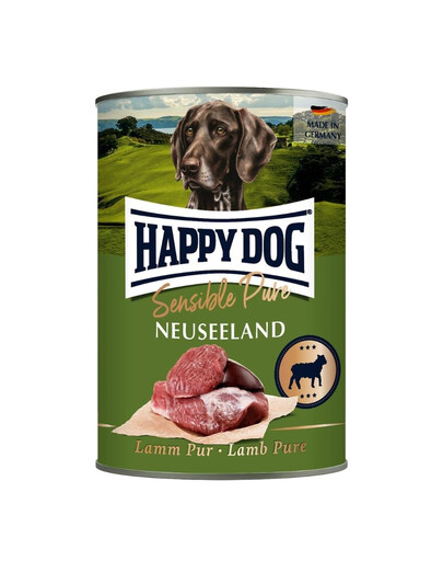 HAPPY DOG Sensible Pure Nowa Zelandia Jagnięcina 400 g karma mokra dla psów