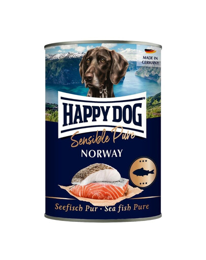 HAPPY DOG Sensible Norway Ryba 400 g karma mokra dla psów