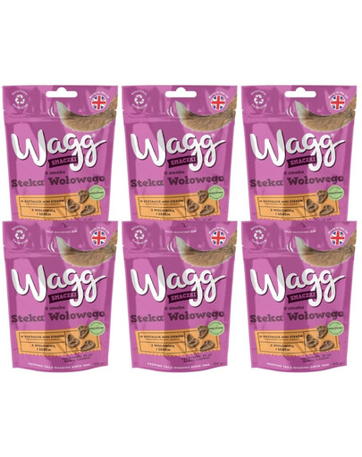 BUTCHER'S WAGG o smaku steka wołowego 6x125g smaczki dla psa