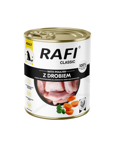 RAFI Classic z drobiem 800 g mokra karma dla psa