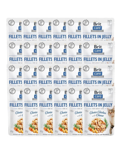Care Fillets in Jelly Choice Chicken&Cheese 24 x 85 g Kurczak i ser