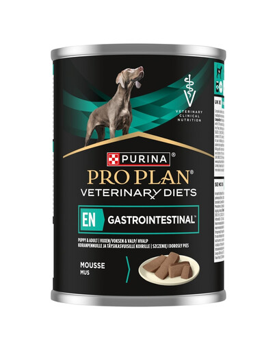 PURINA PRO PLAN Veterinary Diets EN Gastrointestinal 400 g pasztet dla szczeniąt i psów dorosłych z wrażliwym układem pokarmowym