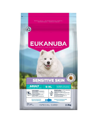EUKANUBA Special Care Adult Sensitive Skin 2,3 kg sucha karma dla dorosłych psów z wrażliwą skórą