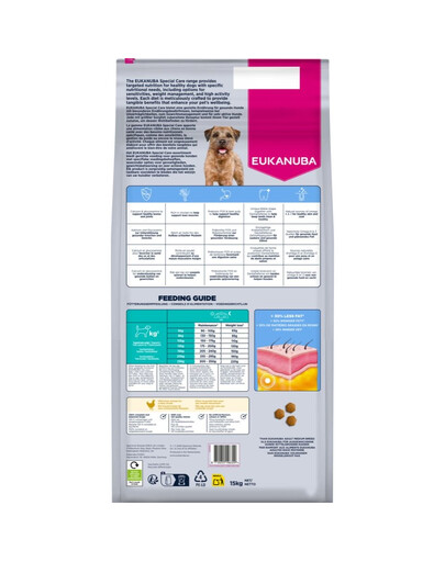 EUKANUBA Special Care Small & Medium Breed Adult Dogs Weight Control 12 kg sucha karma wspomagająca kontrolowanie wagi dla psów ras małych i średnich