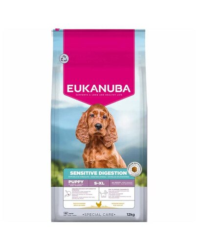 EUKANUBA Special Care Puppies with Sensitive Digestion 12 kg karma dla szczeniaków z wrażliwym układem pokarmowym