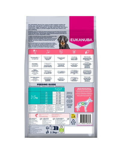 EUKANUBA Special Care Adult Mono-Protein Salmon 2,3 kg sucha karma dla dorosłych psów, bogata w świeżo mrożonego łososia