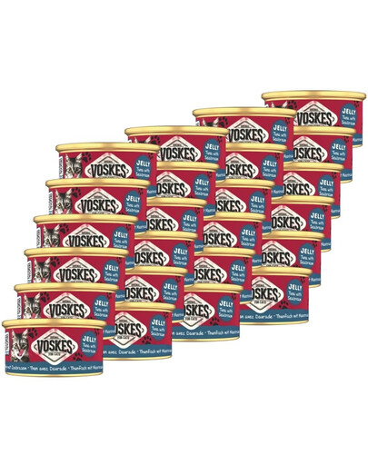 VOSKES Jelly Tuna with Seabream 85 g 100% tuńczyk z doradą w galaretce, karma uzupełniająca dla kota