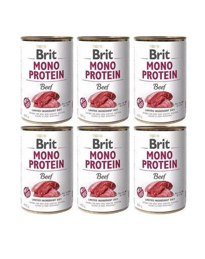 BRIT Mono Protein Beef 6x400 g monoproteinowa karma wołowina