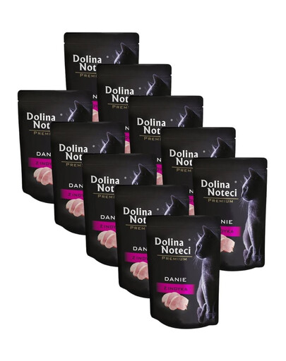 DOLINA NOTECI Premium danie z indyka 10x85 g mokra karma dla kota