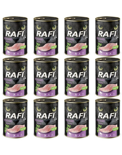 RAFI Cat Adult z królikiem 12x400 g mokra karma dla kotów sterylizowanych