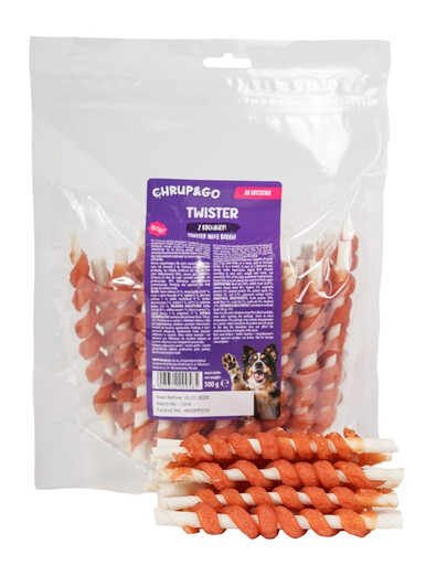 CHRUP&GO Twister z królikiem 500 g przysmak dla psa