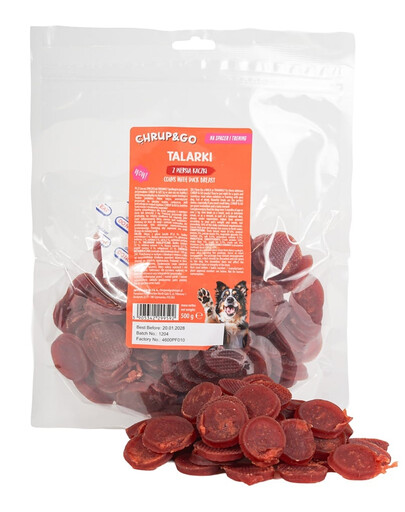 CHRUP&GO Talarki z piersią kaczki 500 g przysmak dla psa