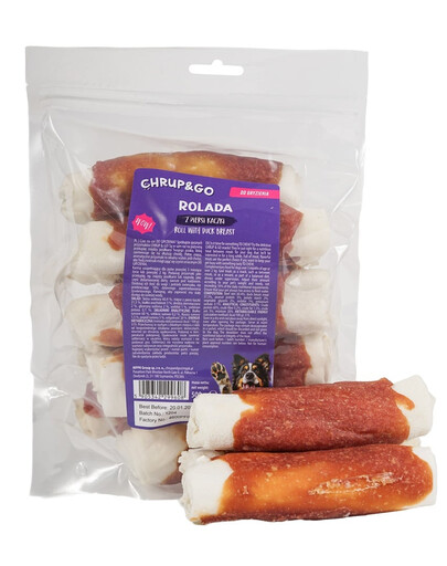 CHRUP&GO Rolada z piersi kaczki 500 g przysmak dla psa