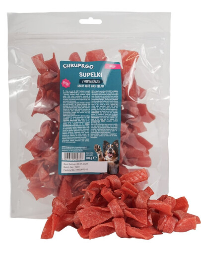 CHRUP&GO Supełki z piersią kaczki 500 g przysmak dla psa