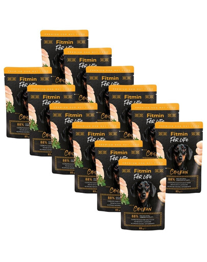 FITMIN For Life Dog Adult Chicken 12x85 g kurczak z ziołami w sosie