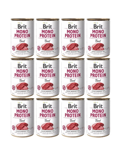 BRIT Mono Protein Beef 12x400 g monoproteinowa karma wołowina