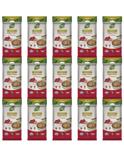 FARMINA N&D Prime Cat Creamy Chicken and Tuna 15x60 g z kurczakiem i tuńczykiem, kremowa przysmak dla kotów