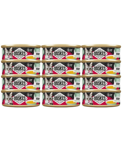 VOSKES Soup with Chicken 12x50 g zupa z kurczakiem dla kotów