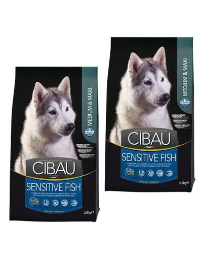 CIBAU Sensitive Adult Medium/Maxi 2 x 12kg+2kg