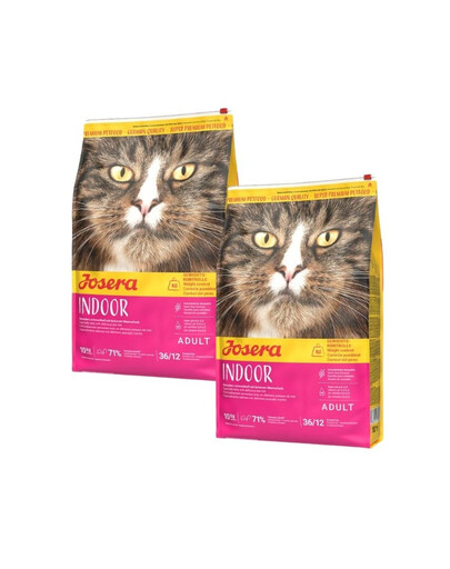 JOSERA Indoor 2x10 kg bezzbożowa karma dla kotów kastrowanych