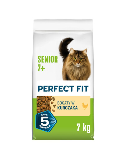 PERFECT FIT Senior 7+ z kurczakiem 7 kg sucha karma dla starszych kotów