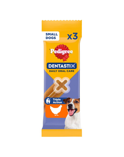 PEDIGREE DentaStix (małe rasy) przysmak dentystyczny dla psów 3 szt. - 45g