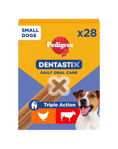 DentaStix (małe rasy) przysmak dentystyczny dla psów 28 szt. - 4x110g