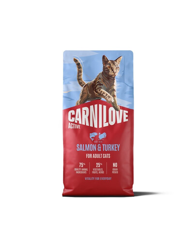 CARNILOVE Active Cat Salmon and Turkey Adult 6 kg łosoś i indyk, dla wszystkich kotów dorosłych