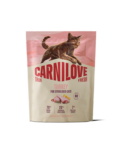 CARNILOVE True Fresh Cat Turkey Sterilised 400 g indyk, dla kotów po sterylizacji