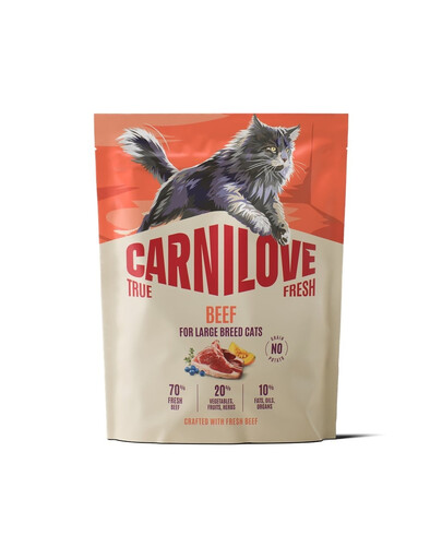 CARNILOVE True Fresh Cat Beef Adult Large 400 g wołowina, dla kotów dużych ras